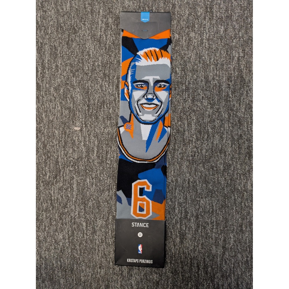 Stance NBA Men's‎ Size L Kristaps Porzingis Oklahoma City Thunder Crew Socks